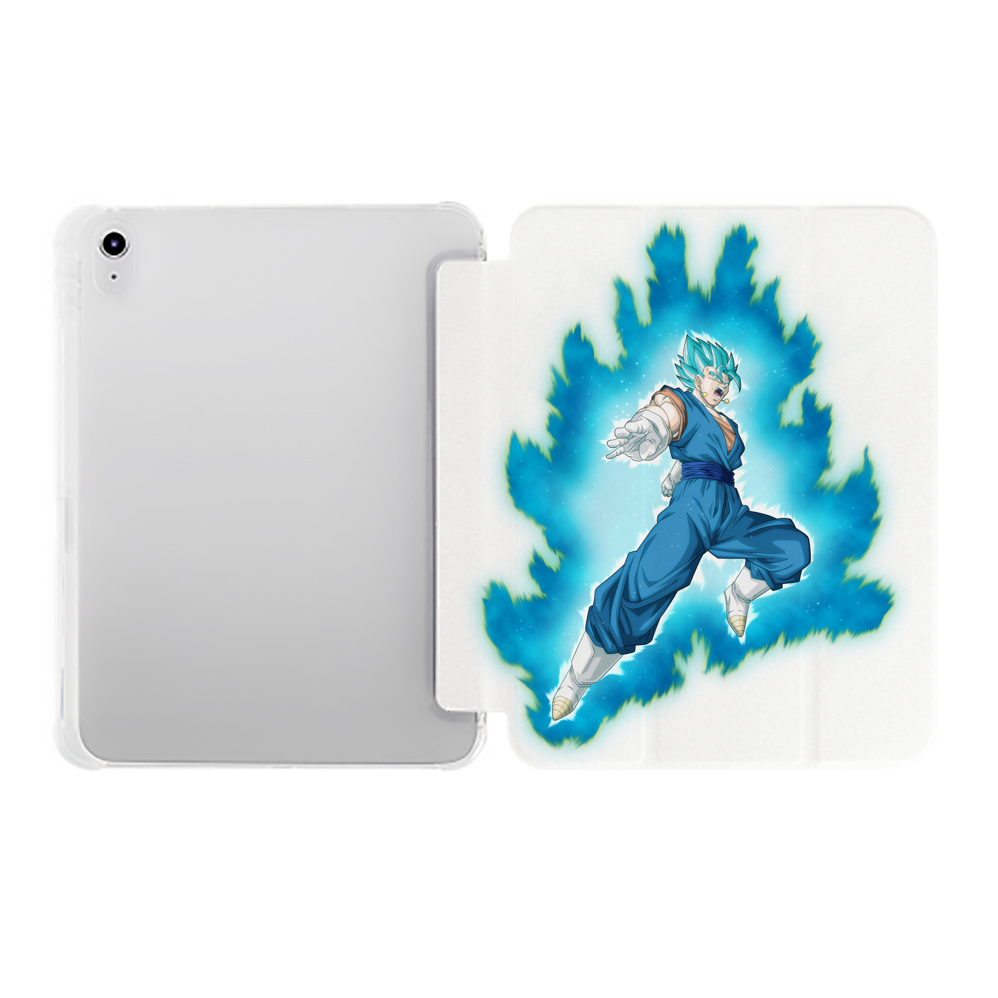 （画像用） ドラゴンボール ベジット DRAGON BALL Vegetto IPad ケース ペン収納付き 三つ折りスタンド PUレザー×シリコン 対応機種9.5/10.5/10.9インチ